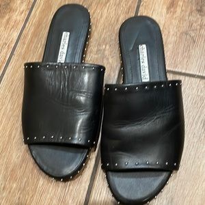 Leather  Slide Sandals